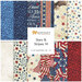 Collage of patriotic fabrics featuring flag motifs in red, cream and blue.