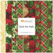 Colorful fabric bundle labeled Deck the Halls featuring 9 fat quarters.