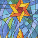 An 8 x 8 scan of the Hanukkah apron and oven mitt Panel. 