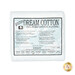 Twin sized batting for Quilter's Dream White Dream Cotton Request Batting, detailing composition, sizes, and usage instructions, isolated on a white background.