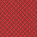 A scarlet fabric with a cranberry red tartan pattern