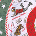 Close-up of the multi-function project panel (placemat, table topper, or tree skirt) featuring characters and scenes from the Hundred Acre Wood.