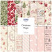 A fabric collage featuring pink themed christmas fabric from the collection Christmas Magic from Blank Quilting Corporation. 