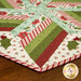 A stylized shot of the pointed edge, showcasing fabric and piecing details.