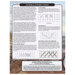 Back of the cross stitch pattern providing general instructions.