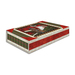 The Santa and Ark Panel Quilt Kit keepsake box, isolated on a white background.