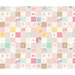The full image of a multicolored patchwork print featuring fabrics from the Cotton Nook collection by Riley Blake Designs and various encouraging phrases.