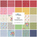 A grid collage of colorful fabrics from the Dear Sweethearts Fat Quarter Set by Riley Blake Designs.