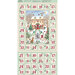 Mint green Advent Calendar featuring a beautifully decorated country house and trees.