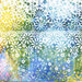An 8x8 close up swatch of the border stripe, showcasing the intricate ombre florals.