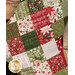 A close up shot of the bottom of the stocking, demonstrating the fusible patchwork design.