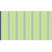 Border print fabric with ombre scalloped design in green, aqua, and navy