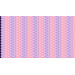 Image showing full repeat of the fabric design in pink, coral, and violet