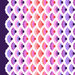 up close section of the fabric showing the colors and details in the design