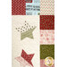 A close up on the patchwork stars, showcasing piecing and top quilting details.