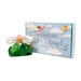 The completed birthstone angel next to a sky blue box that says "Birthstone Angel Pincushion Kit"