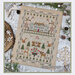 The completed project staged with coordinating winter decor.