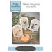 Front of pattern showing a picture of the completed project staged with Halloween decor.