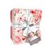 A photograph of the Fat Quarter Set with a white ribbon and Moda tags