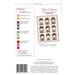 The back of the This Little Light Pattern showing an example of the finished quilt with project requirements