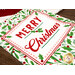 Close up on the bag reading "Merry Christmas"
