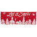 The completed Let it Snow Pillow colored in the festive fabrics from the Buon Natale collection, isolated on a white background.