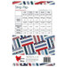 Back of the Strip Flip pattern with project specifications.