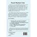 Back cover of the pattern listing project requirements and recommended notions.