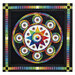 Image of the completed Stars of Light quilt.