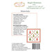 Back of the pattern listing project requirements.