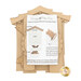 The unfinished Feathered Friends Birdhouse Cross Stitch Display and instructions.