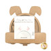 The unfinished Bunny Round Cross Stitch Display Frame and instructions.