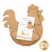 The unfinished Country Chicken Cross Stitch Display and instructions.