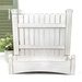 The fully assembled and painted Picket Perch Display, staged on a white tabletop.