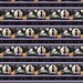 Border stripe fabric in soft black, gray, and purple, with full moons, black cats, jack-o-lanterns, and ghosts