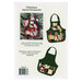 The back cover of the Christmas Apron Ornament Acrylic Template, showing three completed versions of the apron ornament.