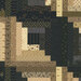 an 8x8 swatch of the fabric featuring the log cabin pattern in neutral tones