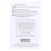 Back of the pattern listing project specifications and requirements.