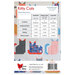 The back of the Kitty Cats quilt pattern showing material requirements.