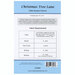 The back of the Christmas Tree Lane table runner showing material requirements.