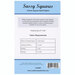 The back of the Sassy Squares quilt pattern showing material requirements.