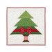 The completed December project featuring a decorated Christmas tree, isolated on a white background.