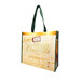 The gold side of the Merry Christmas tote bag, isolated on a white background.