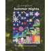 Cover of Summer Nights quilt pattern featuring colorful blocks, stars, hearts, and musical notes.