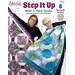 Two smiling women hold colorful quilts, promoting the Step It Up quilting book with vibrant designs.