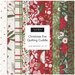 A selection of festive fabric swatches in red, green, and white, labeled Christmas Eve Quilting Cuddle.