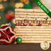 A stack of the thirteen fabrics included in the 13 FQ Bundle Tan/Gold by Stof Fabrics, staged with ornaments.