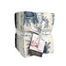 The Breathtaking Blues Fat Quarter Bundle, tied with a ribbon and isolated on a white background.