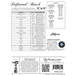 Label for a quilt pattern featuring fabric inventory and compatibility details for Driftwood Beach.
