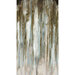 Dry brush textured fabric with an ombré design fading from chestnut brown to teal to light tan